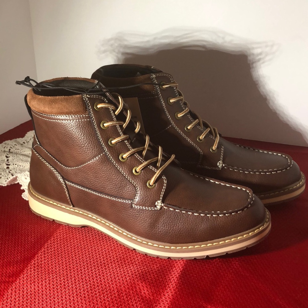 Men’s Jarret fashion boots. brown lace up NWT - Picture 3 of 6